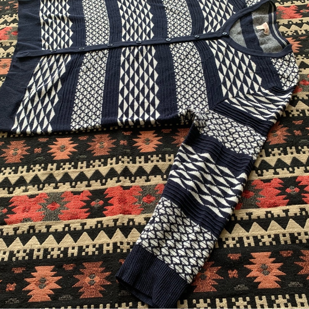 Merona Patterned Cardigan - Picture 7 of 8